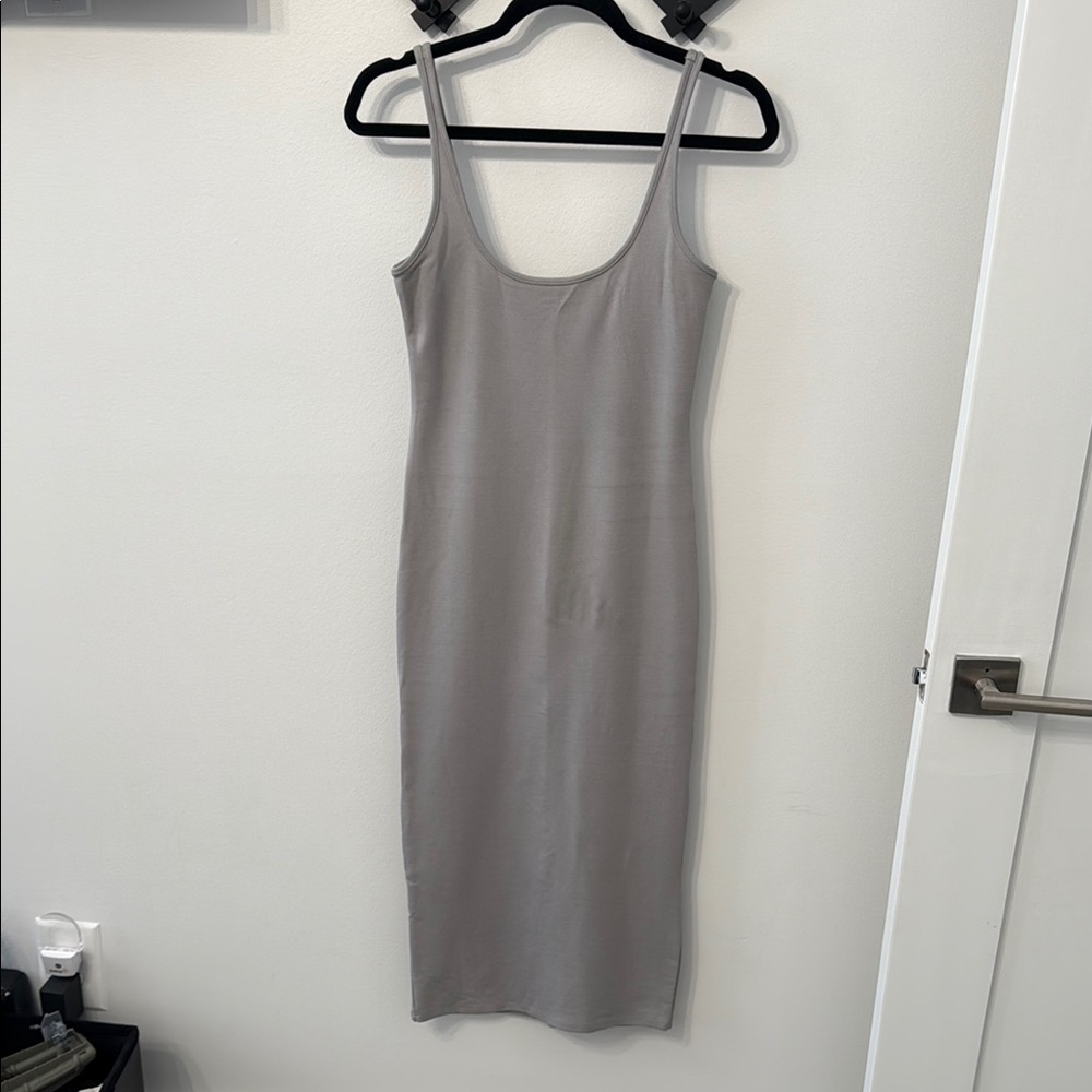 Forever 21 Silver Sheath Midi Dress